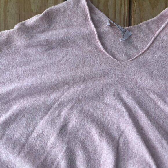 ** Brand Bazaar pink vneck high lo Sweater soft oversized - Picture 4 of 9